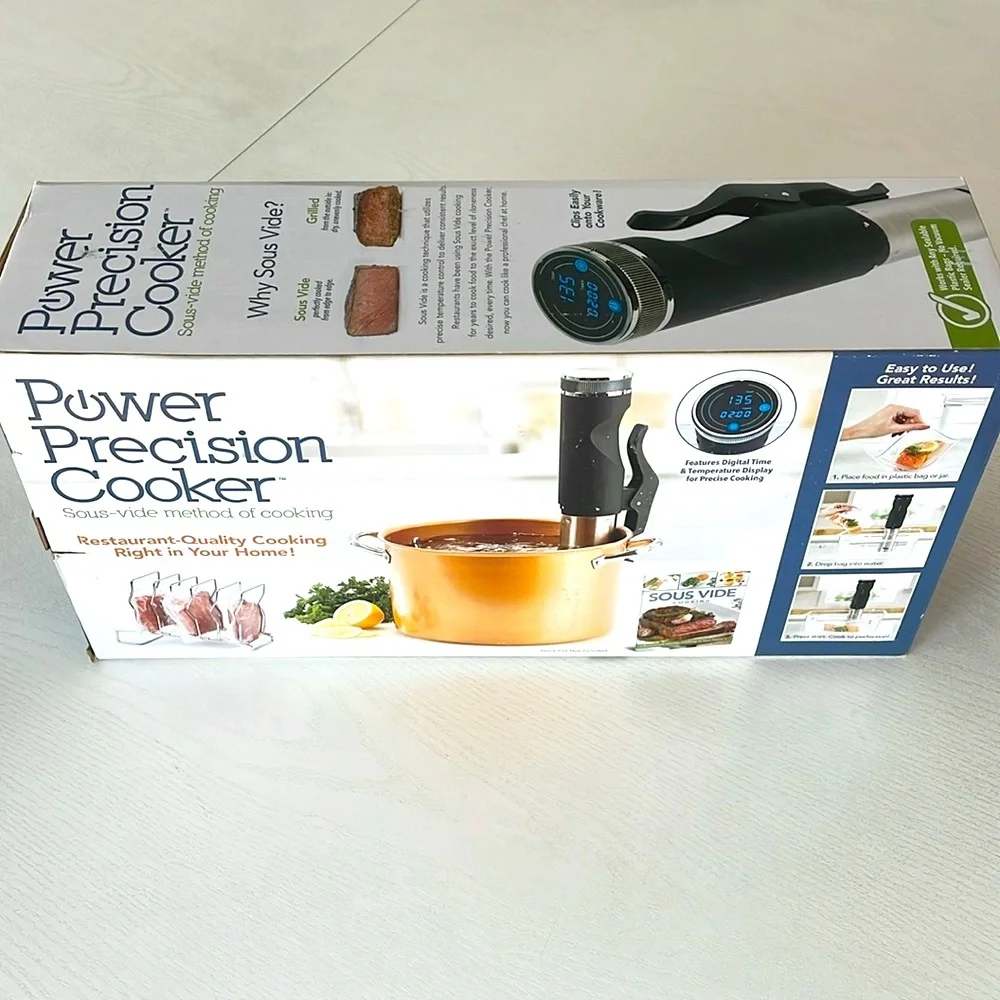 Power Precision Cooker - Sous Vide Method, NEW